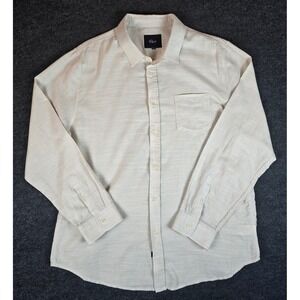 Rails Men's Wyatt Hummus Linen-Like Cotton Lightweight Button Up Shirt Size XL
